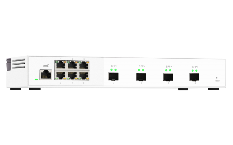 QNAP QSW-M2106-4S commutateur réseau Géré L2 2.5G Ethernet (100/1000/2500) Blanc QNAP QSW-M2106-4S commutateur réseau Géré L2 2.5G Ethernet (100/1000/2500) Blanc