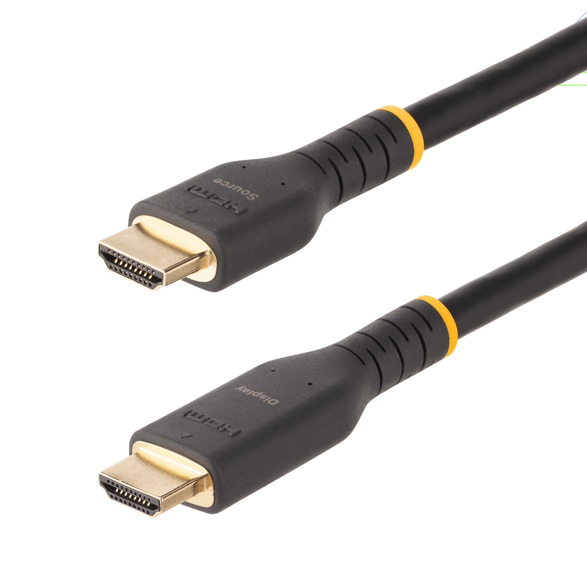 StarTech.com Câble HDMI Actif de 10m avec Ethernet - HDMI 2.0 4K 60Hz UHD - Cordon HDMI Robuste avec Fibre Aramide - Câble HDMI Haute Vitesse Durable - Câble HDMI 2.0 Gros Calibre StarTech.com Câble HDMI Actif de 10m avec Ethernet - HDMI 2.0 4K 60Hz UHD - Cordon HDMI Robuste avec Fibre Aramide - Câble HDMI Haute Vitesse Durable - Câble HDMI 2.0 Gros Calibre