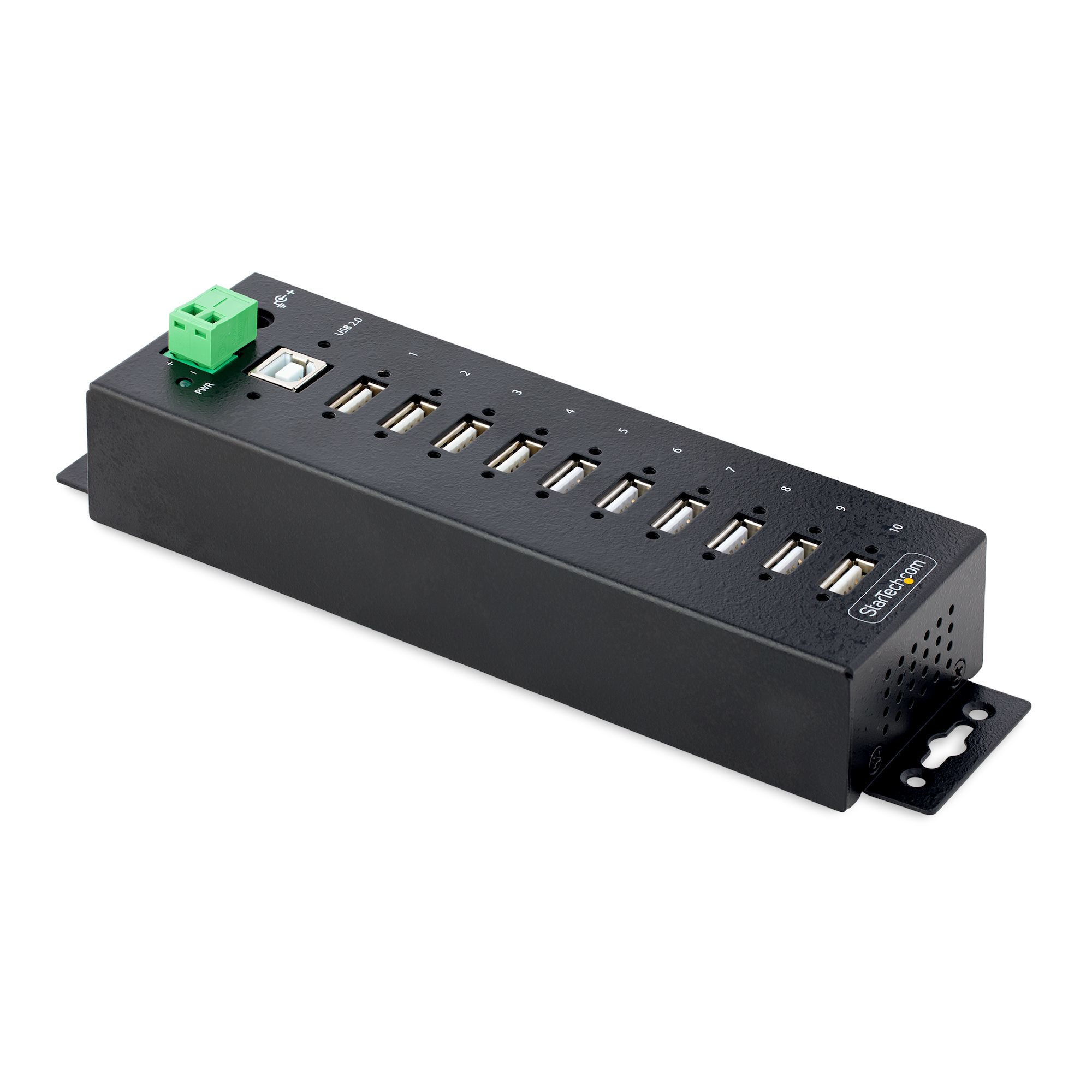 StarTech.com Hub USB 2.0 10 ports Industriel - Hub USB Robuste avec Protection ESD Niveau 4 - Hub USB-A Montable sur Mur/Bureau - Hub USB Multiport avec ports Verrouillables - Hub USB Type-A - Concentrateur USB StarTech.com Hub USB 2.0 10 ports Industriel - Hub USB Robuste avec Protection ESD Niveau 4 - Hub USB-A Montable sur Mur/Bureau - Hub USB Multiport avec ports Verrouillables - Hub USB Type-A - Concentrateur USB