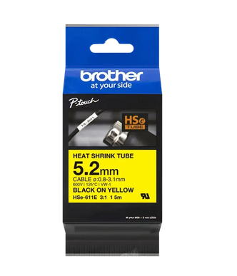 Brother HSE611E ruban d'impression Noir Brother HSE611E ruban d'impression Noir
