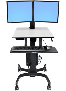 Ergotron WorkFit-C Dual Sit-Stand Workstation Ergotron WorkFit-C Dual Sit-Stand Workstation