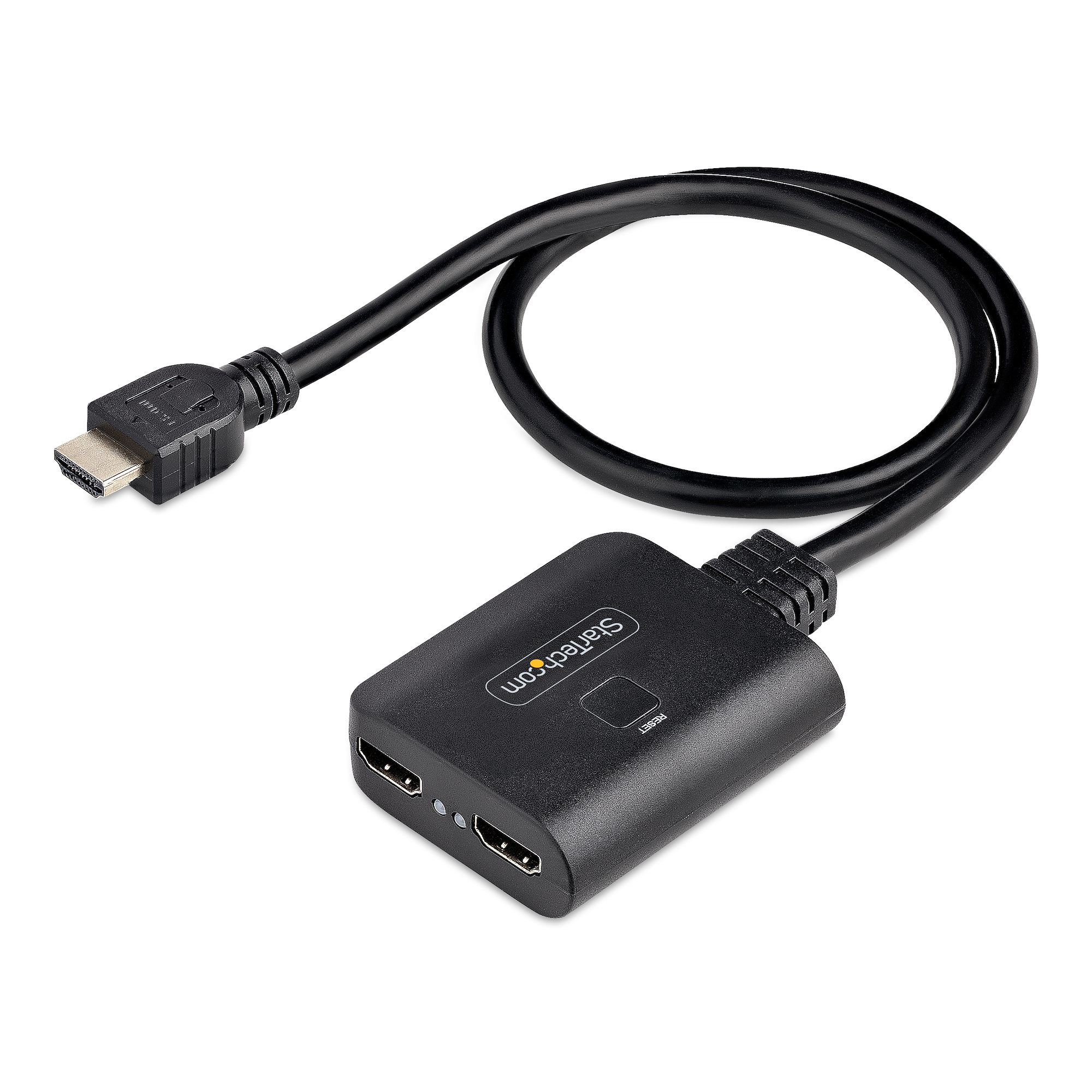 StarTech.com Répartiteur HDMI 2 Ports - Vidéo HDMI 2.0 4K 60Hz - Répartiteur HDMI 4K 1 Entrée 2 Sorties - Répartiteur 1x2 Affichage/Sortie HDMI, HDR/HDCP - Splitter avec Câble HDMI Intégré de 50 cm StarTech.com Répartiteur HDMI 2 Ports - Vidéo HDMI 2.0 4K 60Hz - Répartiteur HDMI 4K 1 Entrée 2 Sorties - Répartiteur 1x2 Affichage/Sortie HDMI, HDR/HDCP - Splitter avec Câble HDMI Intégré de 50 cm