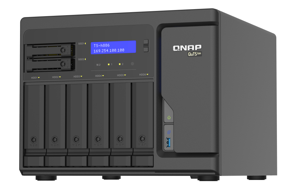 QNAP TS-h886 NAS Tower Ethernet/LAN Noir D-1602 QNAP TS-h886 NAS Tower Ethernet/LAN Noir D-1602
