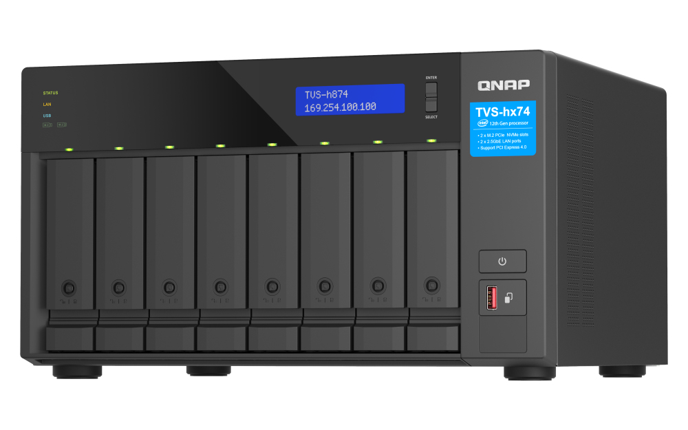 QNAP TVS-h874X NAS Tower Ethernet/LAN Noir QNAP TVS-h874X NAS Tower Ethernet/LAN Noir