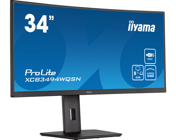 iiyama ProLite XCB3494WQSN-B5 LED display 86,4 cm (34") 3440 x 1440 pixels UltraWide Quad HD Noir iiyama ProLite XCB3494WQSN-B5 LED display 86,4 cm (34") 3440 x 1440 pixels UltraWide Quad HD Noir