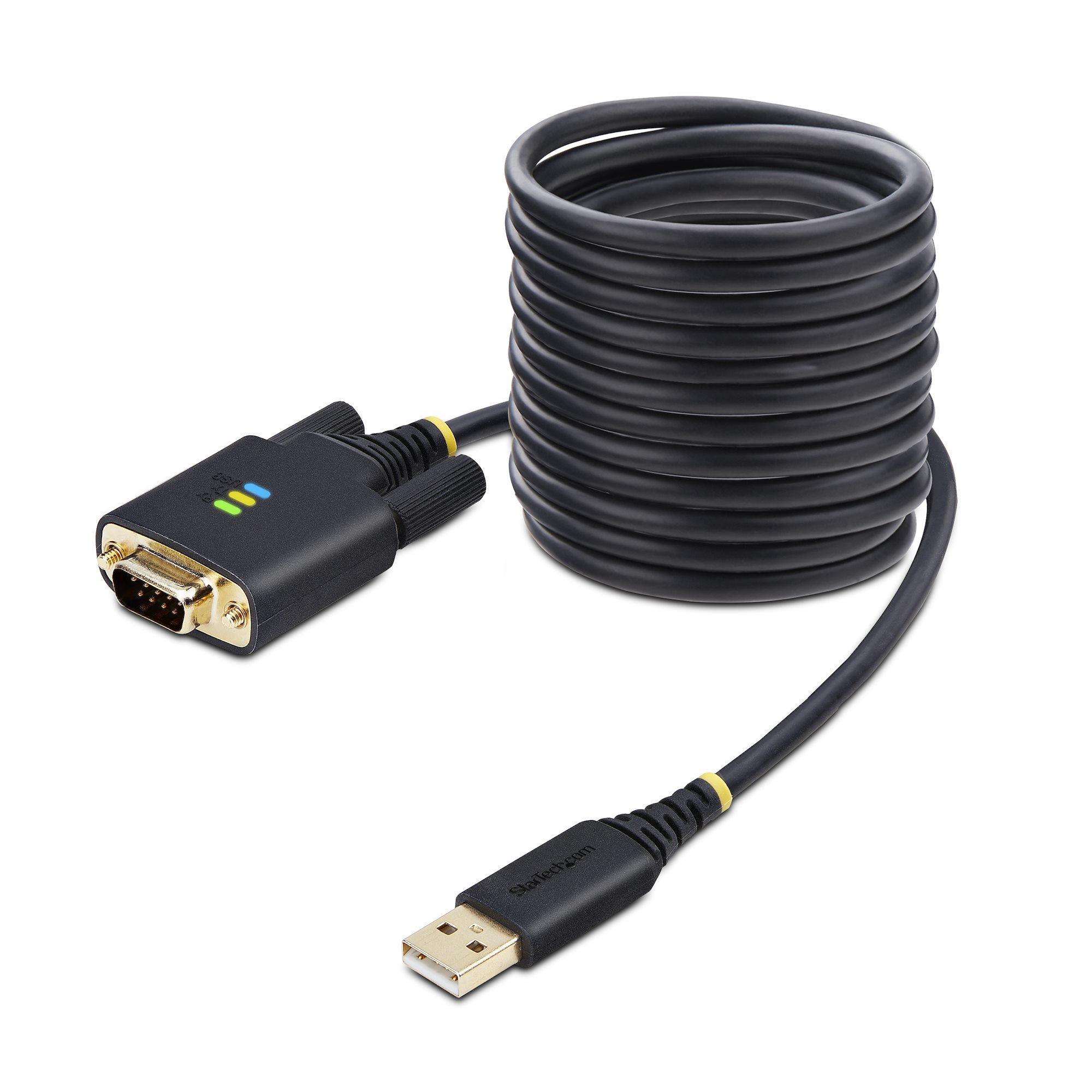 StarTech.com 1P10FFC-USB-SERIAL câble Série Noir 3 m USB Type-A DB-9 StarTech.com 1P10FFC-USB-SERIAL câble Série Noir 3 m USB Type-A DB-9