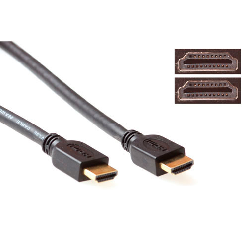 ACT AK3790 câble HDMI 1 m HDMI Type A (Standard) Noir ACT AK3790 câble HDMI 1 m HDMI Type A (Standard) Noir