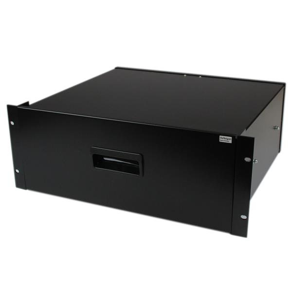 StarTech.com Tiroir de stockage en acier noir 4U pour racks et armoires 48 cm StarTech.com Tiroir de stockage en acier noir 4U pour racks et armoires 48 cm