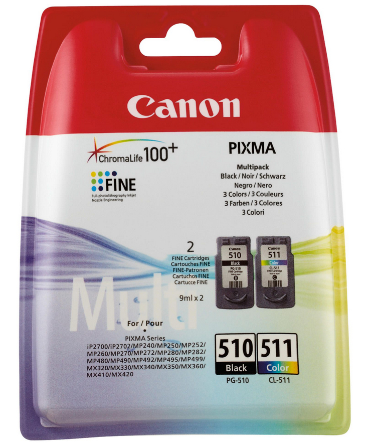 INK CARTRIDGE PG-510 / CL-511 MultiPack INK CARTRIDGE PG-510 / CL-511 MultiPack