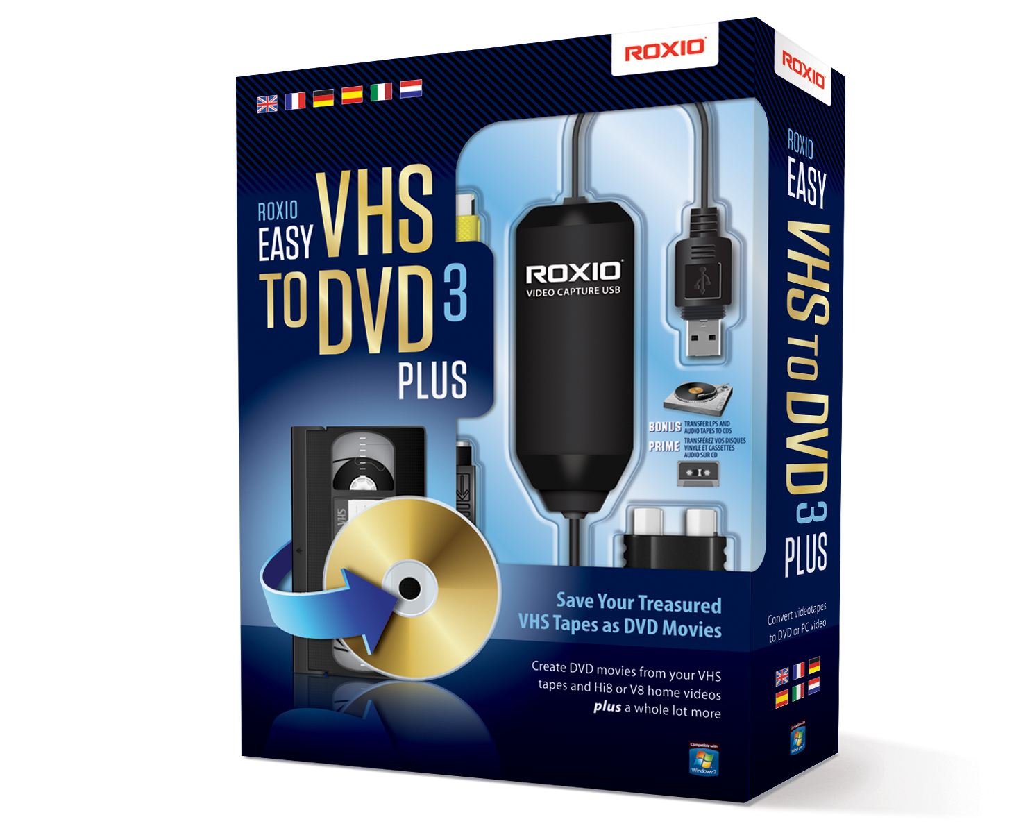 Corel Roxio Easy VHS to DVD 3 Plus carte d'acquisition vidéo USB 2.0