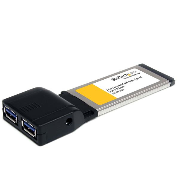 StarTech.com Carte Adaptateur ExpressCard vers 2 Ports USB 3.0 avec Support UASP StarTech.com Carte Adaptateur ExpressCard vers 2 Ports USB 3.0 avec Support UASP