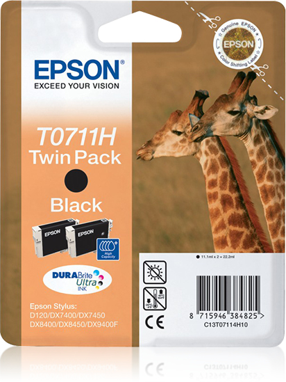 Epson T0711 Twin Pack Epson T0711 Twin Pack