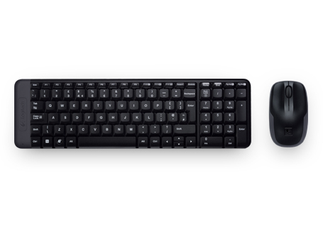 Logitech Wireless Combo MK220 clavier USB Portuguais Noir