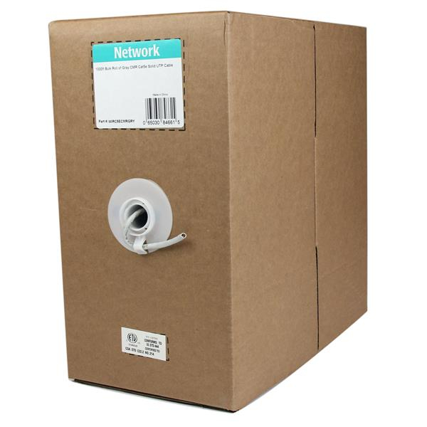 StarTech.com Câble en vrac Cat5e Solide UTP 304,8 m - Câble Réseau Cat 5e - Gris StarTech.com Câble en vrac Cat5e Solide UTP 304,8 m - Câble Réseau Cat 5e - Gris