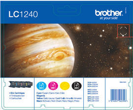 Brother LC1240VALBPRF cartouche d'encre 4 pièce(s) Original Rendement standard Noir, Cyan, Magenta, Jaune Brother LC1240VALBPRF cartouche d'encre 4 pièce(s) Original Rendement standard Noir, Cyan, Magenta, Jaune