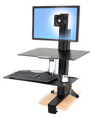 Ergotron WorkFit-S Single HD Workstation with Worksurface Standing Desk Ergotron WorkFit-S Single HD Workstation with Worksurface Standing Desk