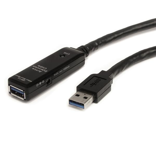 StarTech.com Câble d'extension USB 3.0 actif 5 m - M/F StarTech.com Câble d'extension USB 3.0 actif 5 m - M/F