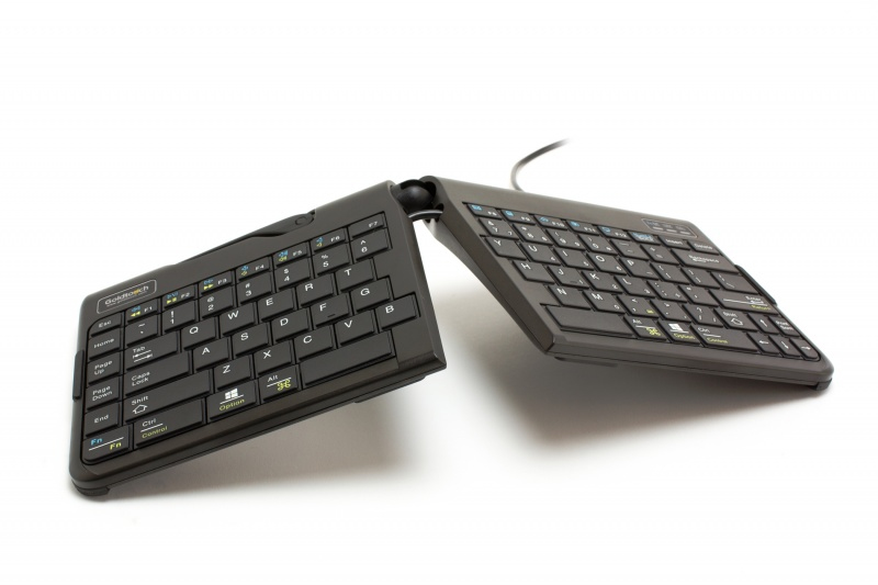 BakkerElkhuizen Goldtouch Travel Go2 clavier USB QWERTY Anglais britannique Noir BakkerElkhuizen Goldtouch Travel Go2 clavier USB QWERTY Anglais britannique Noir