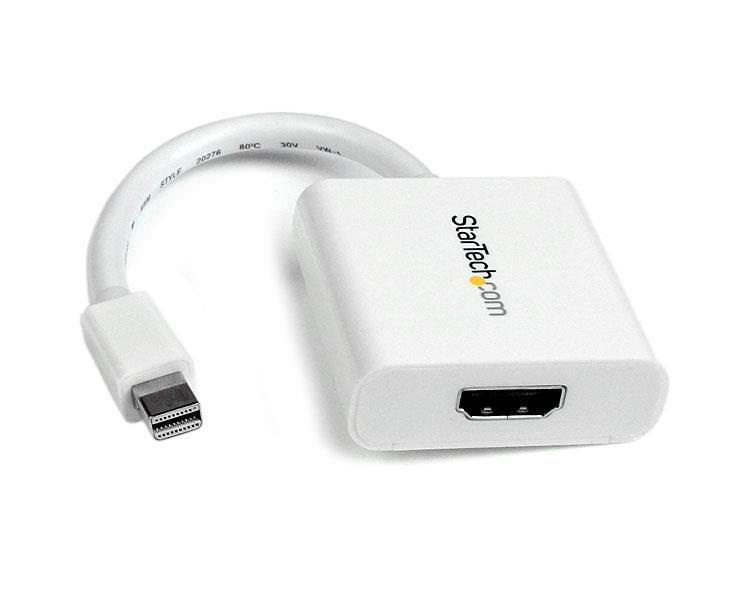 StarTech.com Convertisseur vidéo Mini DisplayPort vers HDMI - Blanc StarTech.com Convertisseur vidéo Mini DisplayPort vers HDMI - Blanc