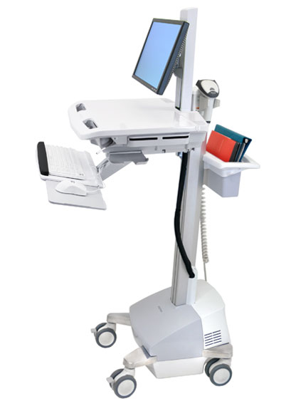 Ergotron EMR Cart with LCD Pivot, SLA Powered Ergotron EMR Cart with LCD Pivot, SLA Powered
