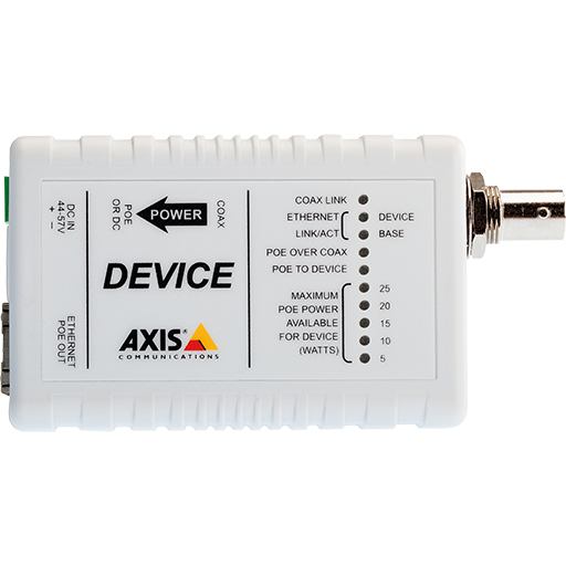 AXIS T8642 Ethernet Over Coax Device Unit PoE+ AXIS T8642 Ethernet Over Coax Device Unit PoE+