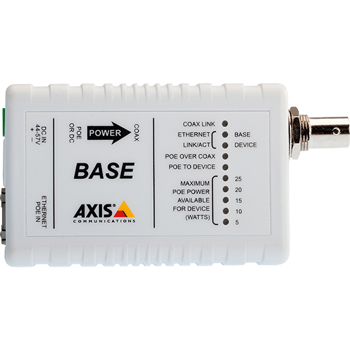 AXIS T8641 Ethernet Over Coax Base Unit PoE+ AXIS T8641 Ethernet Over Coax Base Unit PoE+
