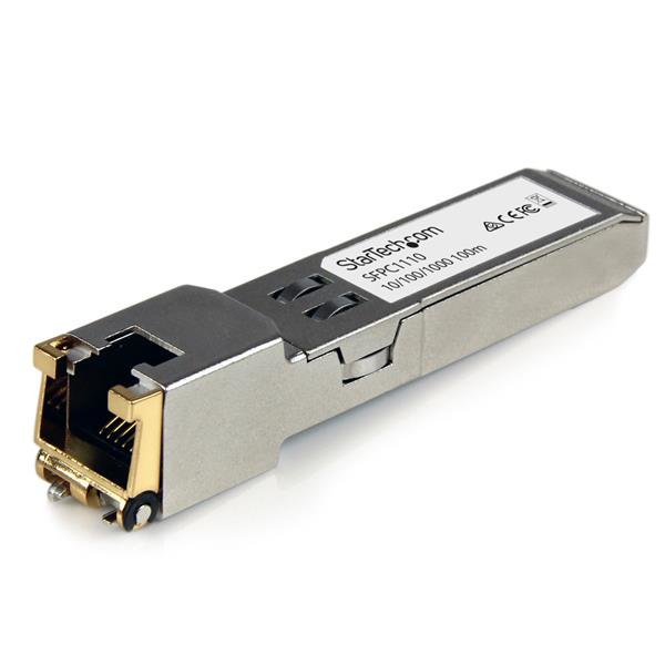 StarTech.com Module de transcepteur SFP Gigabit RJ45 en cuivre compatible Cisco SFP-GE-T StarTech.com Module de transcepteur SFP Gigabit RJ45 en cuivre compatible Cisco SFP-GE-T