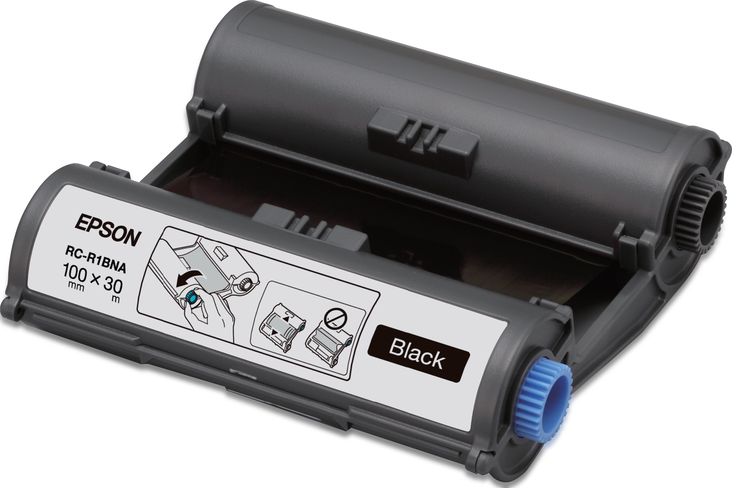 Epson RC-R1BNA - Ruban encreur Noir 50-100mm x 30 m