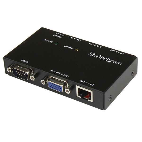 StarTech.com Extendeur vidéo VGA sur Cat5 4 ports - 150 m StarTech.com Extendeur vidéo VGA sur Cat5 4 ports - 150 m