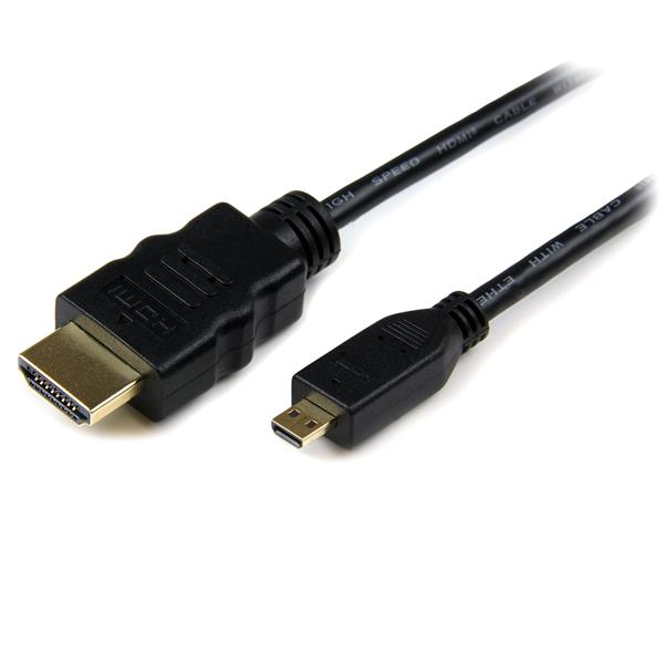 StarTech.com Câble HDMI haute vitesse avec Ethernet 0,5 m - HDMI vers HDMI Micro - M/M StarTech.com Câble HDMI haute vitesse avec Ethernet 0,5 m - HDMI vers HDMI Micro - M/M
