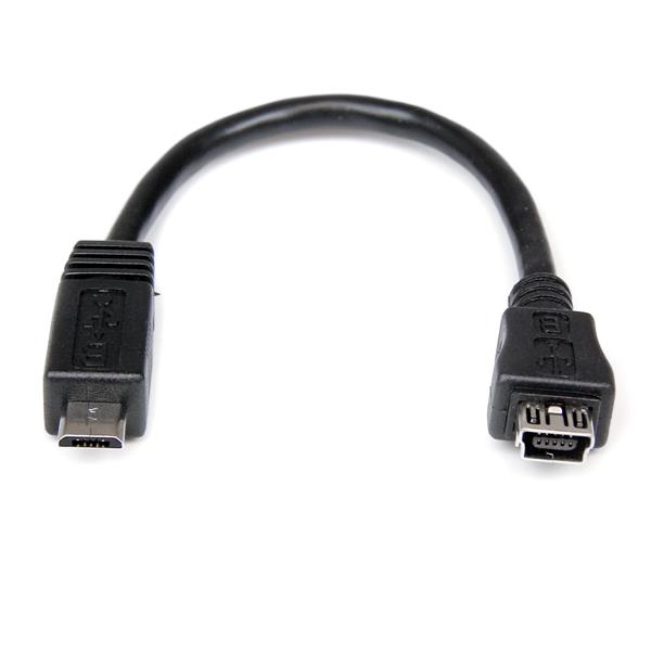 StarTech.com Câble adaptateur Micro USB vers Mini USB M/F 15 cm StarTech.com Câble adaptateur Micro USB vers Mini USB M/F 15 cm