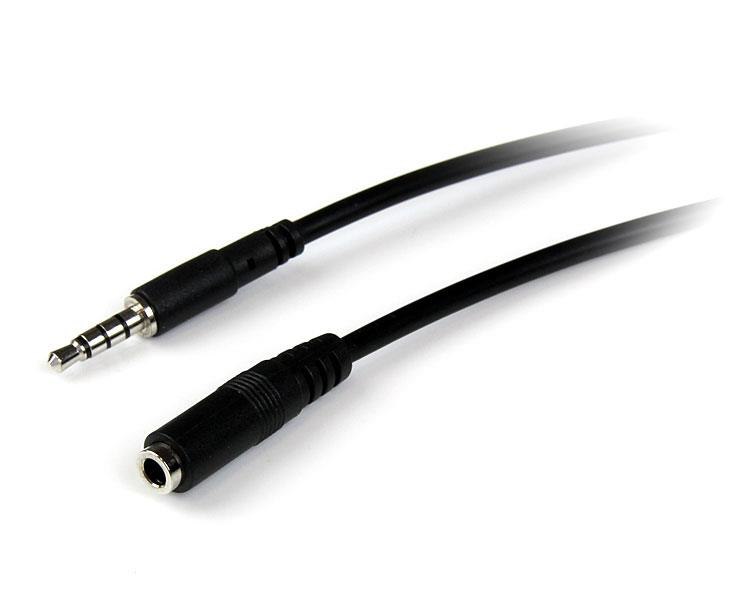StarTech.com Câble d'extension de casque TRRS 4 positions 3,5 mm de 2 m - M/F StarTech.com Câble d'extension de casque TRRS 4 positions 3,5 mm de 2 m - M/F