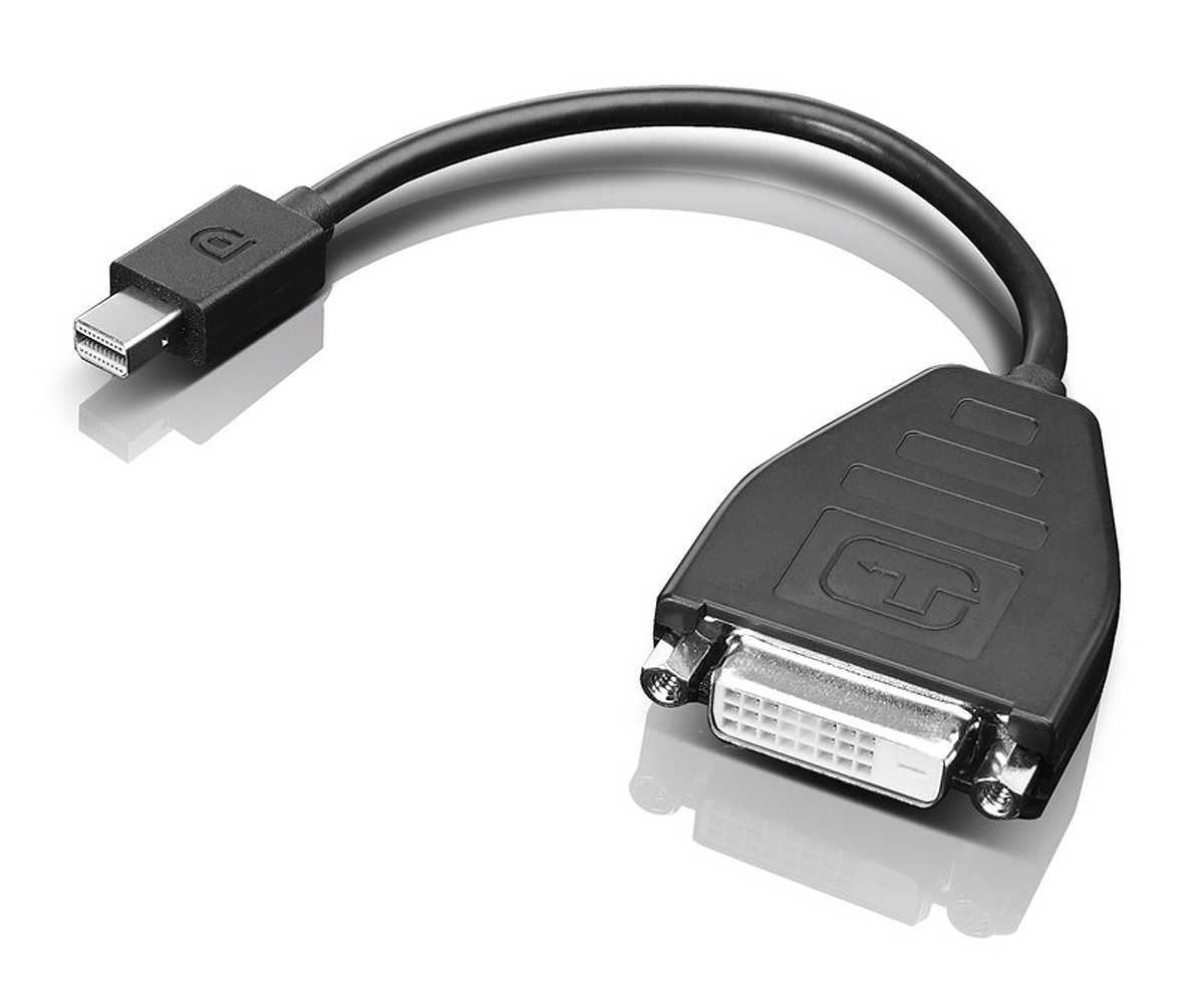 Lenovo 0B47090 adaptateur et connecteur de câbles Mini-DisplayPort SL-DVI Noir Lenovo 0B47090 adaptateur et connecteur de câbles Mini-DisplayPort SL-DVI Noir