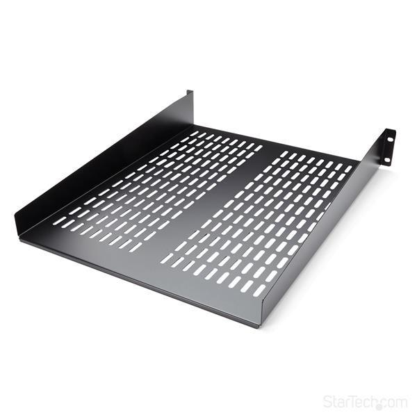 StarTech.com Etagere ventilee montee en rack 2U 22 pouces - Etagere d'armoire serveur fixe - 22 kg StarTech.com Etagere ventilee montee en rack 2U 22 pouces - Etagere d'armoire serveur fixe - 22 kg