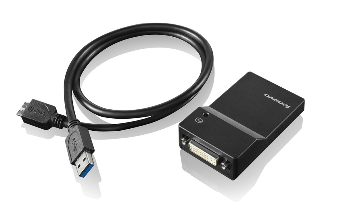 Lenovo USB 3.0 - DVI/VGA USB A DVI/VGA Noir