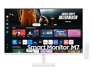 Samsung Smart Monitor M7 M70D écran plat de PC 81,3 cm (32") 3840 x 2160 pixels 4K Ultra HD LED Blanc Samsung Smart Monitor M7 M70D écran plat de PC 81,3 cm (32") 3840 x 2160 pixels 4K Ultra HD LED Blanc