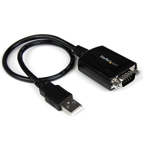 StarTech.com Câble Adaptateur de 30 cm USB vers Série DB9 RS232 - Mémorisation de Port COM