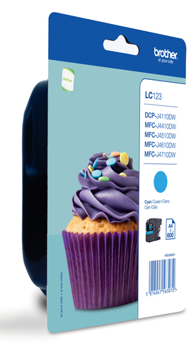 Ink Cartridge LC-123CBP Blister Cyan 600 Ink Cartridge LC-123CBP Blister Cyan 600