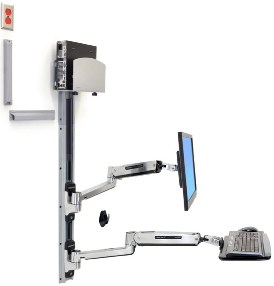Ergotron LX Sit-Stand Wall Mount System Ergotron LX Sit-Stand Wall Mount System