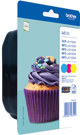 LC123RBWBP Cyan Magenta and Yellow Ink LC123RBWBP Cyan Magenta and Yellow Ink