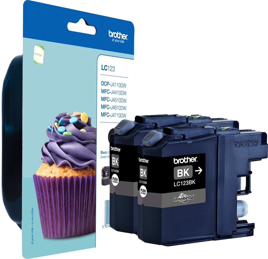 LC123BK Black Ink Cartridge - Twin LC123BK Black Ink Cartridge - Twin