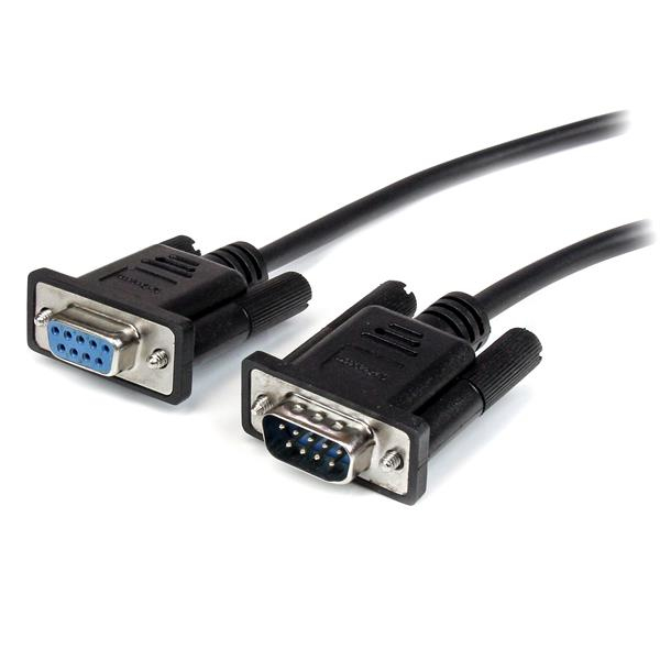 StarTech.com Câble série DB9 RS232 noir en liaison directe 3 m - M/F StarTech.com Câble série DB9 RS232 noir en liaison directe 3 m - M/F