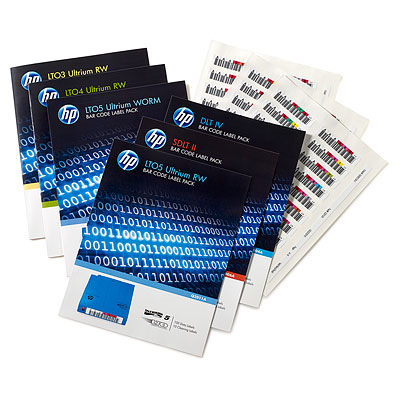 HPE Ultrium 6 RW Bar Code Label Pack HPE Ultrium 6 RW Bar Code Label Pack