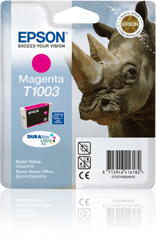 INK CARTRIDGE T1003 MAGENTA HC BLISTER R INK CARTRIDGE T1003 MAGENTA HC BLISTER R