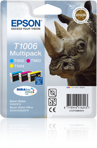 INK CARTRIDGE T1006 MULTIPACK C M Y BLIS INK CARTRIDGE T1006 MULTIPACK C M Y BLIS