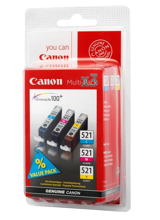 Canon CLI-521 C/M/Y Multi pack Canon CLI-521 C/M/Y Multi pack