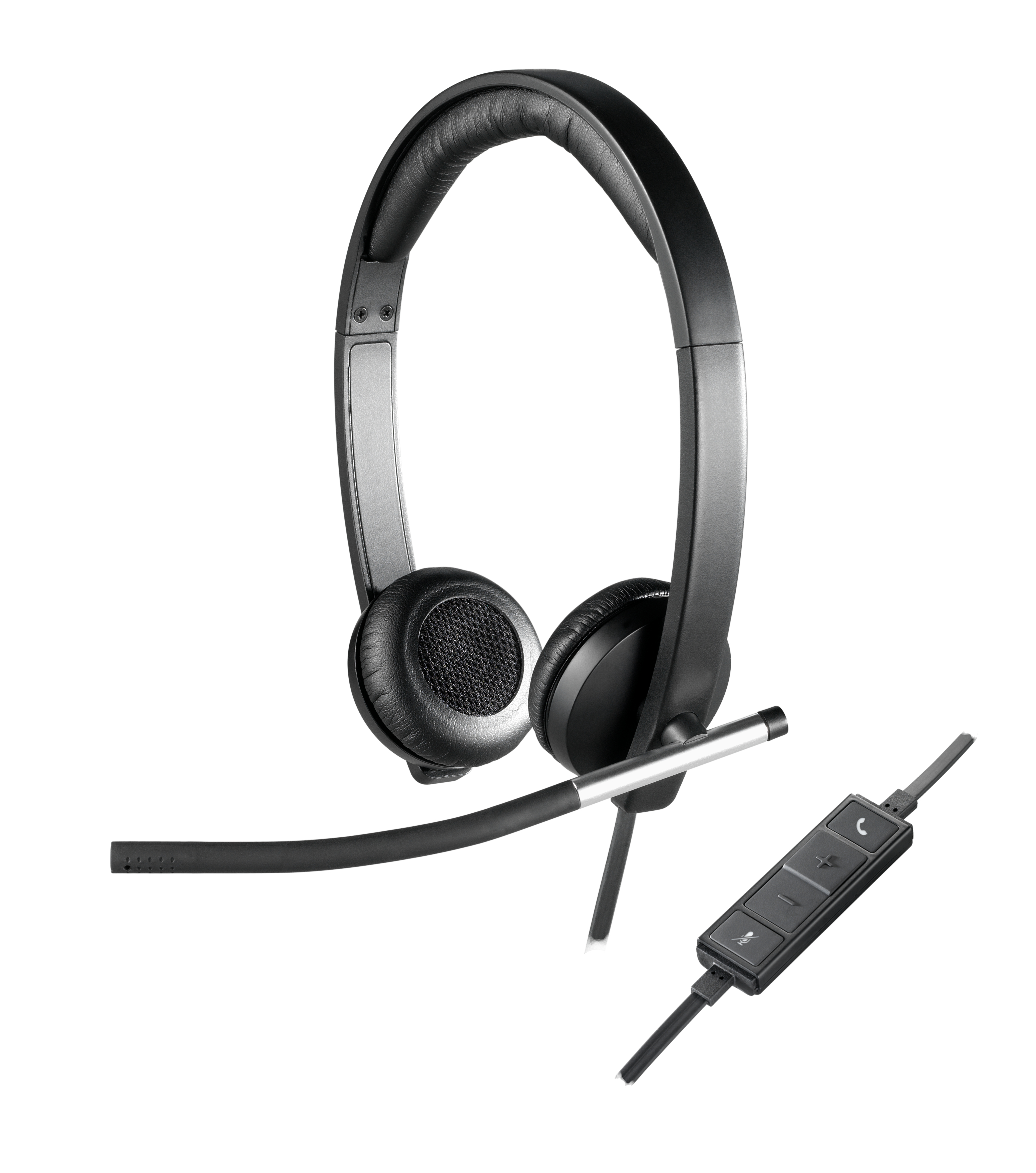 Logitech H650E Casque Arceau Noir, Argent