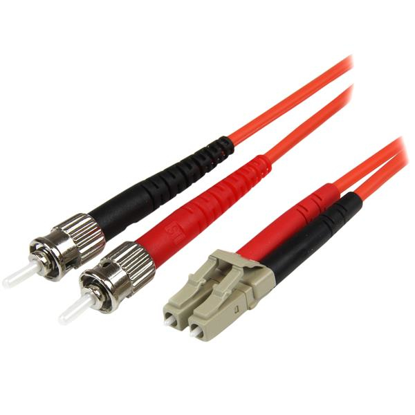 StarTech.com Câble Réseau - Jarretière Fibre Optique Duplex Multimode 50/125 OM2 LC - ST - LSZH - 1 m StarTech.com Câble Réseau - Jarretière Fibre Optique Duplex Multimode 50/125 OM2 LC - ST - LSZH - 1 m