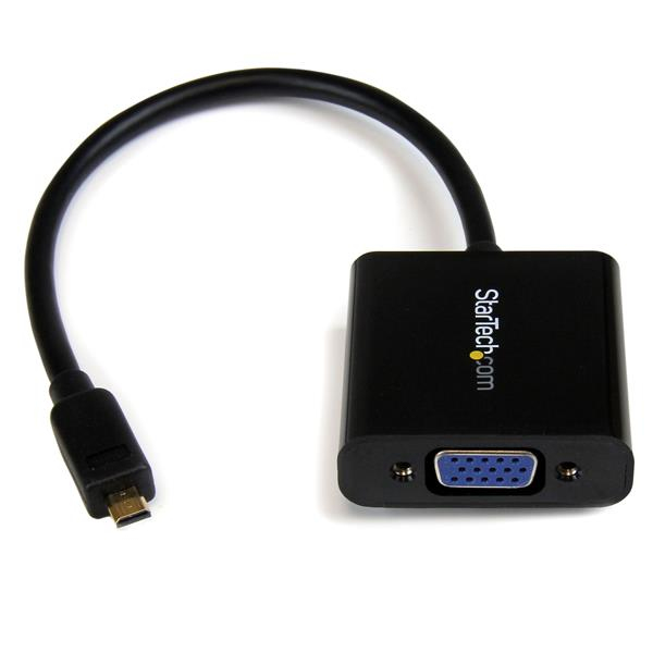 StarTech.com Adaptateur convertisseur Micro HDMI vers VGA pour smartphone/ultrabook/tablette - 1920 x 1080 StarTech.com Adaptateur convertisseur Micro HDMI vers VGA pour smartphone/ultrabook/tablette - 1920 x 1080