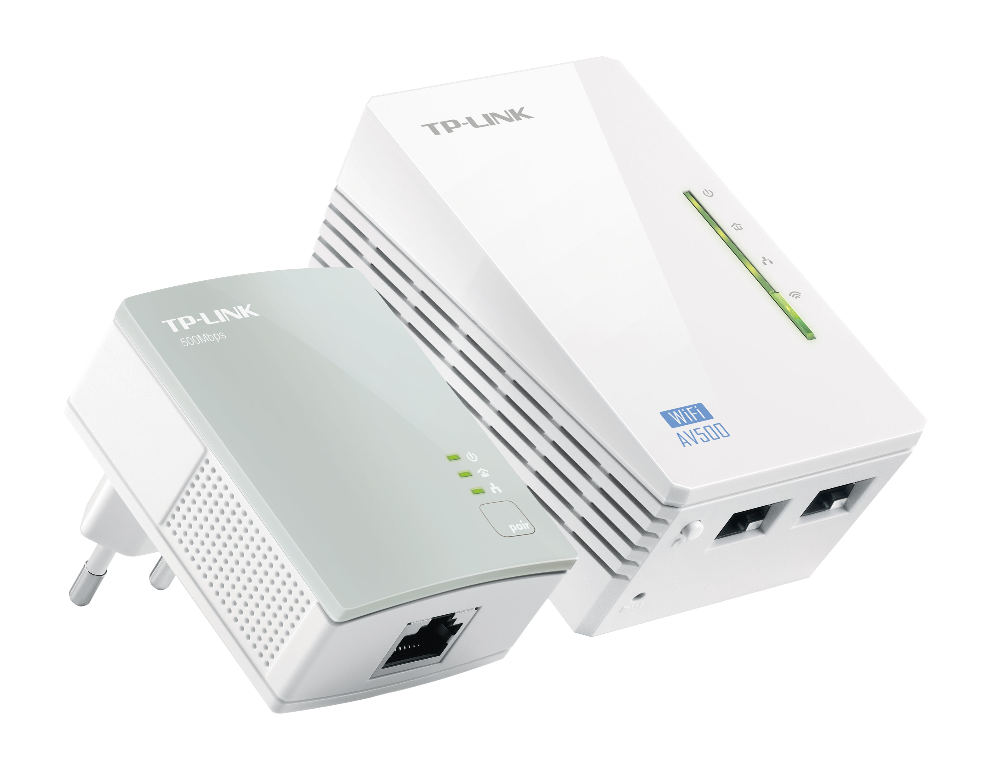 TP-Link TL-WPA4220KIT AV500 2-Port Wifi Powerline Adapter Starter Kit TP-Link TL-WPA4220KIT AV500 2-Port Wifi Powerline Adapter Starter Kit